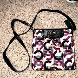 Coach Crossbody (satin and leather)